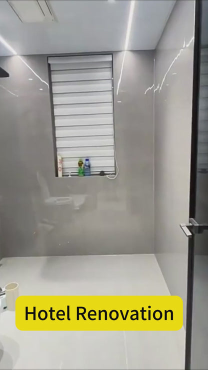 SPC Carved Board (Bathroom Small Tile Alternative) – 12x12 Interlocking Waterproof Anti-Slip Bathroom Flooring Tiles (10 Sqft/Box)