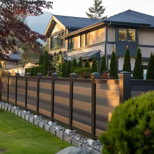 Privacy Fence Panel Solar Fence Lights Outdoor Wpc Fence-海智集-