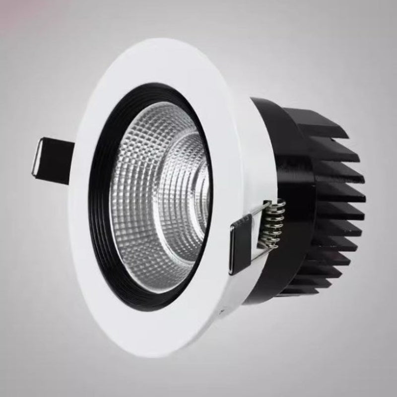 Round Dimmable Downlight 3W/5W/7W/9W/12W/18W LED Ceiling Spotlight Embedded High - power Ceiling Spotlight Ac85 - 265V - 海智集