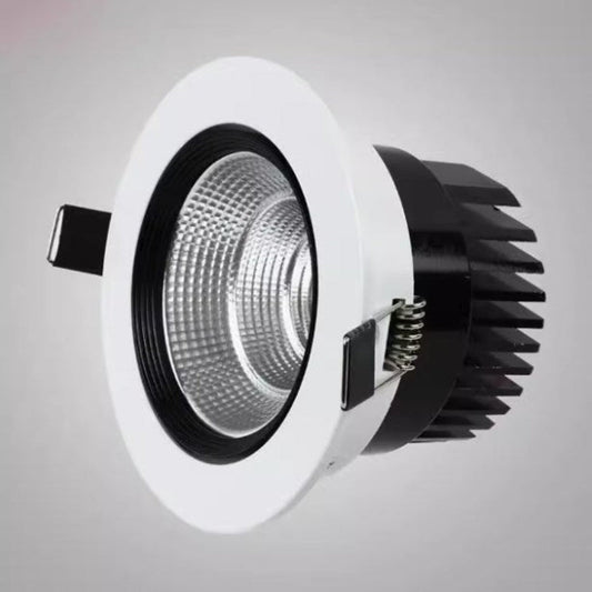 Round Dimmable Downlight 3W/5W/7W/9W/12W/18W LED Ceiling Spotlight Embedded High - power Ceiling Spotlight Ac85 - 265V - 海智集