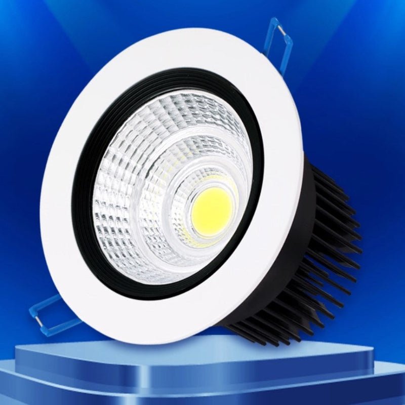 Round Dimmable Downlight 3W/5W/7W/9W/12W/18W LED Ceiling Spotlight Embedded High - power Ceiling Spotlight Ac85 - 265V - 海智集