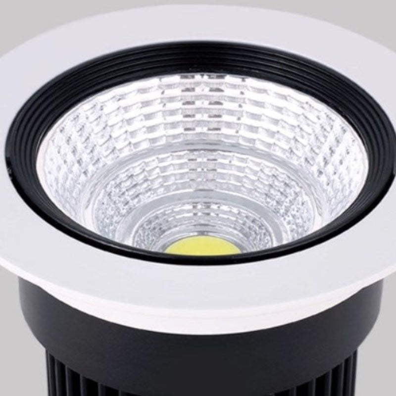 Round Dimmable Downlight 3W/5W/7W/9W/12W/18W LED Ceiling Spotlight Embedded High - power Ceiling Spotlight Ac85 - 265V - 海智集