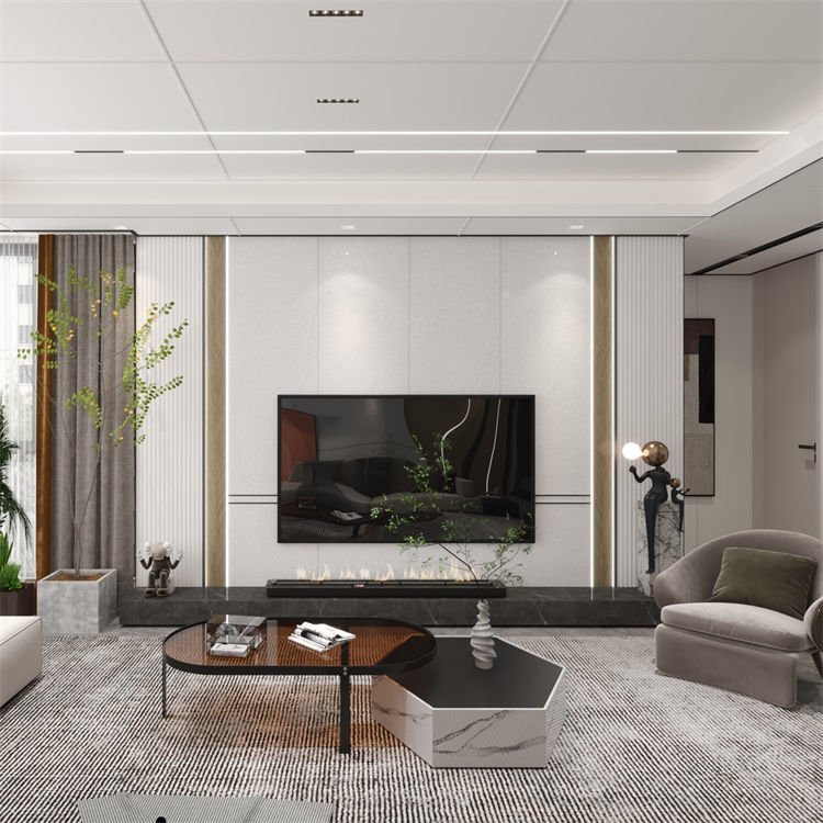 Scratch-Resistant Interior Decoration Sheet Hdpe WPC Wall Panel WPC 3 D Wall Decoration Pane-海智集-