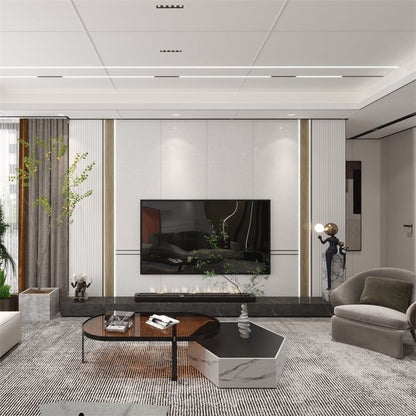 Scratch-Resistant Interior Decoration Sheet Hdpe WPC Wall Panel WPC 3 D Wall Decoration Pane-海智集-