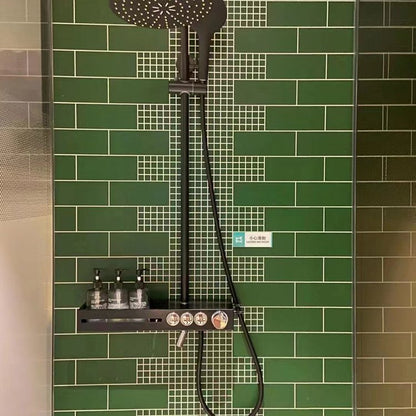 SPC Carved Board (Bathroom Small Tile Alternative) – 12x12 Interlocking Waterproof Anti - Slip Bathroom Flooring Tiles (10 Sqft/Box) - 海智集