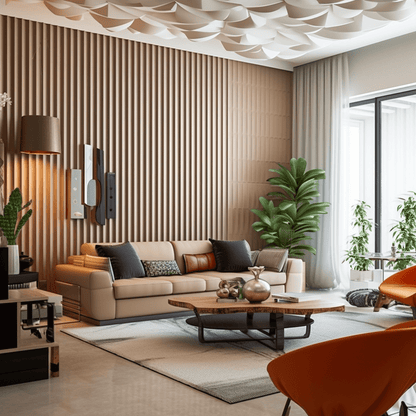 Wallpaper/wall and 3d Interior Decorative Wpc Wall Panel Waterproof Pvc Great Decoration - 海智集