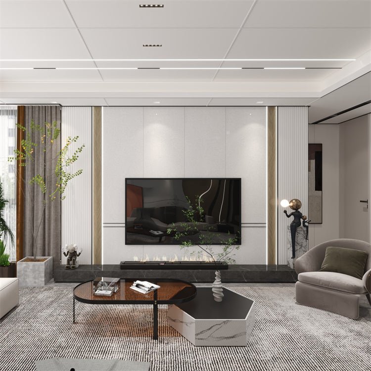 Waterproof Interior Living Room Decoration Coextrusion WPC Wall Panel Cover Veneer Wall Panels-海智集-