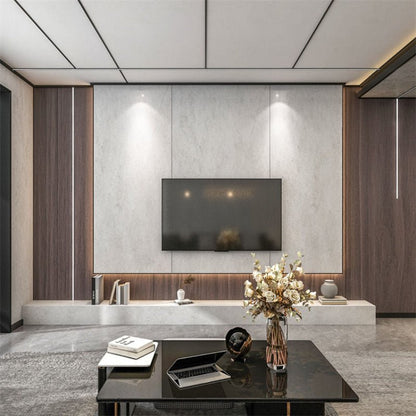 Wholesale Interior Decorative Board Wood Plastic Timber Cladding Panels WPC Smooth Board WPC Internal TV Panel Wall-海智集-