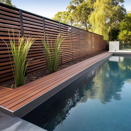 Wood Plastic Composite Wpc Home Garden Fence Picket Fence-海智集-