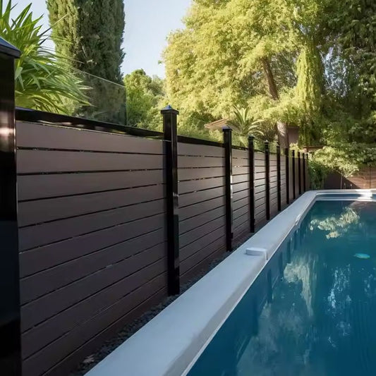 Wood Plastic Composite Wpc Post for Outdoor Private Fence/garden Wpc Fence-海智集-